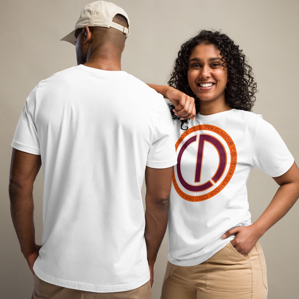 White Short Sleeve Tee with Graphic Design
